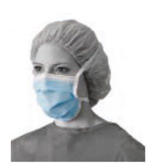 Chirugisch masker met koordjes blauw type II 50st