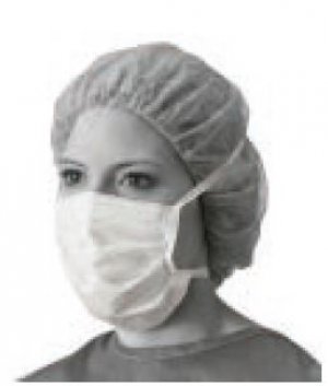 Chirugisch masker wit hypoallergeen met koordjes        50st