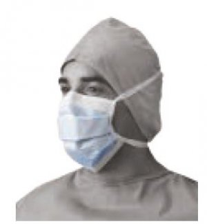 Chirugisch masker blauw anti-fog met koordjes    50st