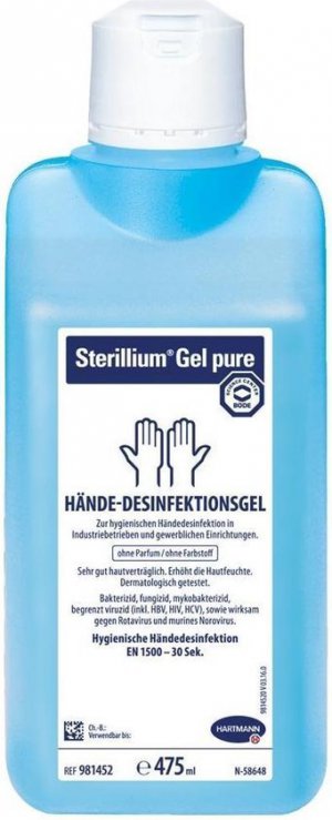 Sterillium GEL PURE handontsmetting 475ml               1st