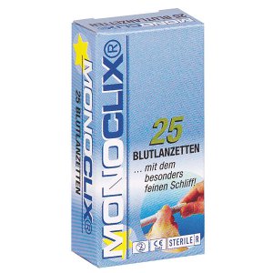 Bloed lancetten MONOclix 23G, 0.65mm        per 25stuks