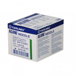 Naalden Terumo AGANI 21G 1 groen 25mm                  100st