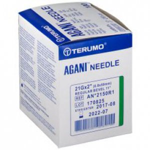 Naalden Terumo AGANI 21G 2 groen 50mm                  100st