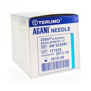 Naalden Terumo AGANI 23G 1 blauw 25mm                  100st