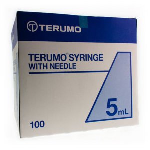 Spuiten steriel Terumo 5ml + naald groen 21G 1 1/2     100st