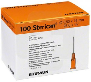 Naalden steriel Braun Sterican 25G x 5/8 oranje        100st