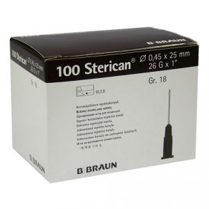 Naalden steriel Braun Sterican 26G x 1 bruin           100st