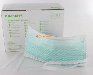 Masker surgical Barrier anti-fog met koordjes  60st