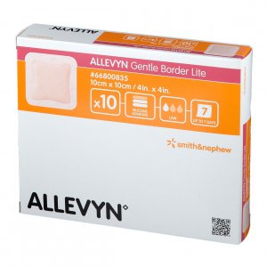 Allevyn gentle border lite 10x10 cm                     10st