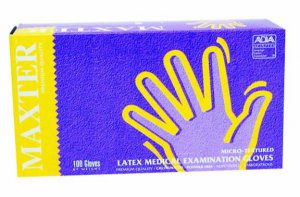 handschoenen Maxter Latex poedervrij M                100st