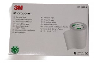 Micropore fixatiepleister 5cm x 9,1m            per 6 rollen
