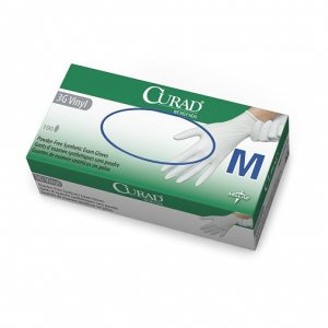 Onderzoekshandschoenen stretchvinyl Curad  medline L   100st