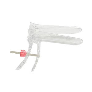 Vaginaal speculum M met schroefdraad (rood)    1st