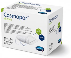 Hartmann Cosmopor silicone wondpleister 10x8cm          25st