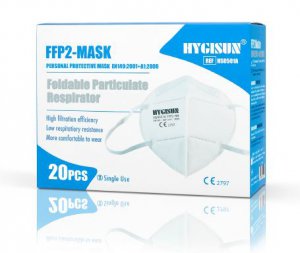 Mondmasker HYGISUN FFP2 oorlus per 20stuks