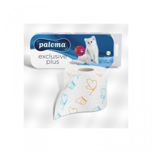 Toiletpapier Paloma 3laags met tekening geparfumeerd    90st