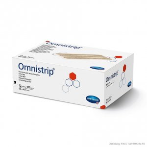 OMNISTRIP 12mmx101mm wondhechtstrip beige, huidskleur 50x6st