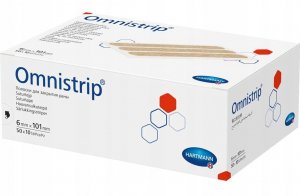 OMNISTRIP 6mmx101mm wondhechtstrip beige, huidskleur 50x10st
