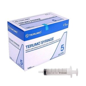 Spuiten steriel Terumo 5ml 3-delig Luer Slip           100st