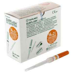 Iv catheter Surflash 14Gx2 1/2 ORANJE 2.2x64mm PUR      50st