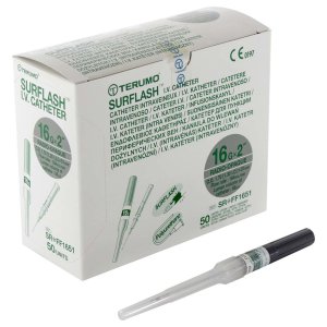 Iv catheter Surflash 16Gx2 GRIJS (1,7mmx51mm)           50st