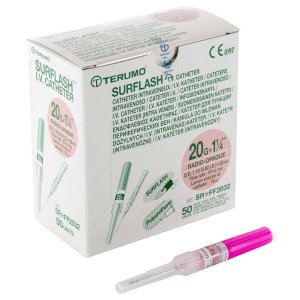 Iv catheter Surflash 20Gx1 1/4 ROZE (1,1mmx32mm)        50st