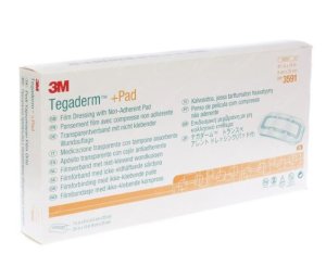 Tegaderm +pad 9x25cm met niet-klevende absorberend pad  25st