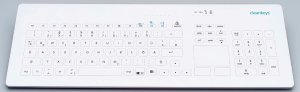 Cleankeys CK4W medisch toestenbord in glas wireless     1st