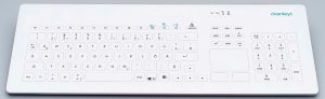 Cleankeys CK4W medisch toestenbord in glas wireless     1st