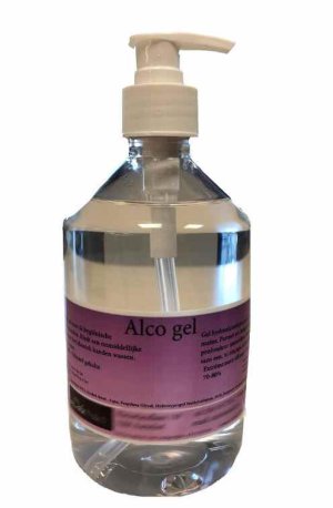 Alco gel handontsmetting 500ml pompfles GEL versie    1st