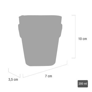 Naaldencontainer SHARPS 200ml B7xH10xD3,5cm         1st