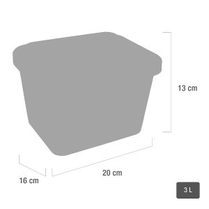 Naaldencontainer SHARPS 3l B20xH13xD16cm  1st