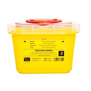 Naaldencontainer SHARPS 3l B20xH13xD16cm  1st