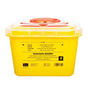 Naaldencontainer SHARPS 5l B25xH17xD20cm 1st