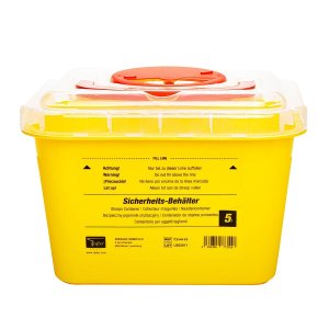 Naaldencontainer SHARPS 5l B25xH17xD20cm  1st