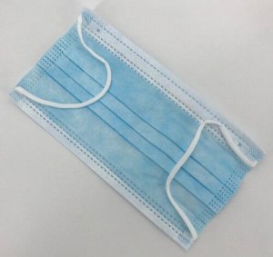 Mondmaskers Medline met oorlussen type IIR 3lgs blauw  50st