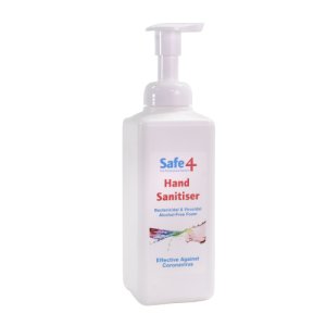 Safe4 foam handontsmetting 600ml incl. schuimpompje     1st