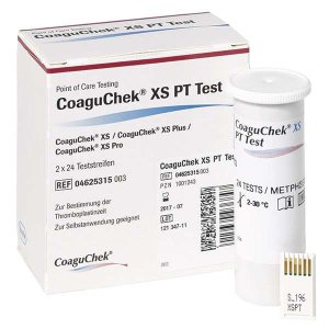 Coaguchek XS PT test bloedstollingsmeter strips  2x24strips