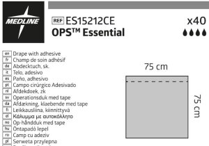 Medline OPS Essential Afdeklakens zelfklevend 75x75cm 40st