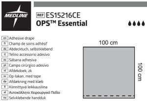 Medline OPS Essential Afdeklakens zelfklevend 100x100cm 15st
