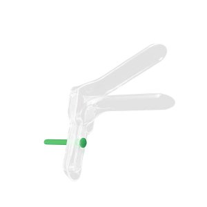 Vaginaal speculum cusco L basis diam. 30mm (groen)     100st