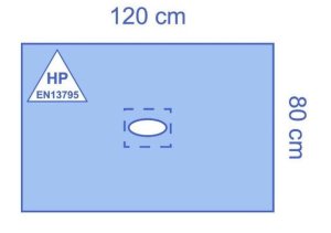 Medline OPS Ultimate Gatlaken 80x120cm, gat 8x18cm     30st