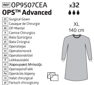 OPS Advanced Medline OK-jas standaard XL 140 cm        32st