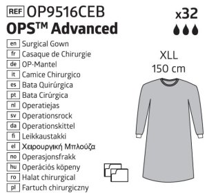 OPS Advanced Medline OK-jas standaard XLL 150 cm       32st