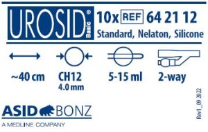 Medline UROSID siliconen foleykatheter nelaton CH12 10st