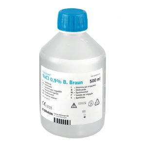 Natrium chloride ecotainer NaCL 0,9% 500ml met schroefdop