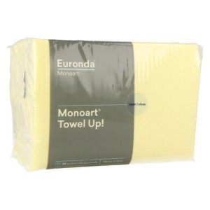 Servetten dentaal 2laags met PE-folie GEEL 33x45cm    500st