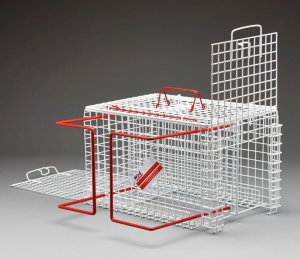 overzetkooi bedwang 46Lx30Bx30H schuif in bodem en zijsas