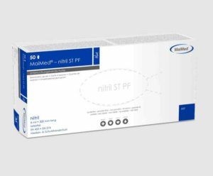 Handschoenen Maimed nitrile ST PF blue XXL 300mm 8 mil  50st