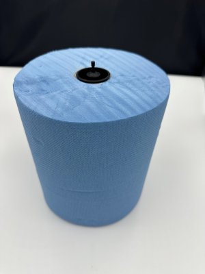 handdoekrol blauw  2-laags verlijmd 150M x 21cm-  6st